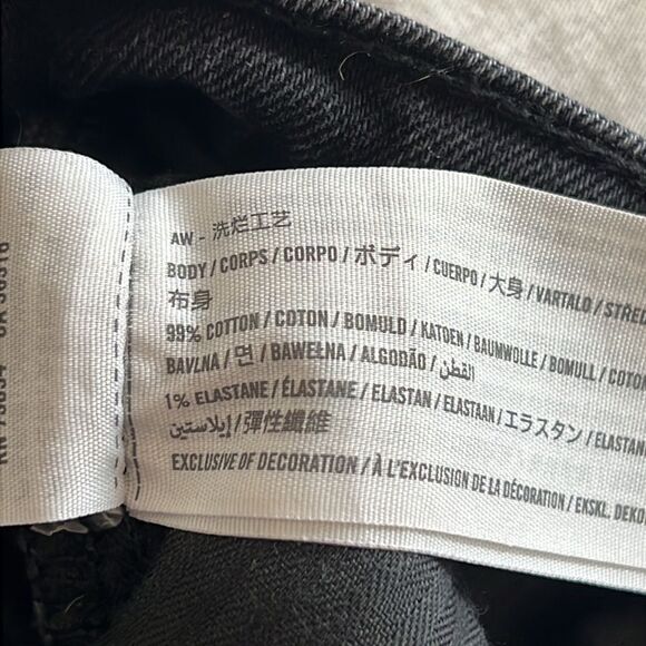 Abercrombie & Fitch 90s Relaxed Jeans Straight Distressed Baggy Size 28 Short - Picture 10 of 12